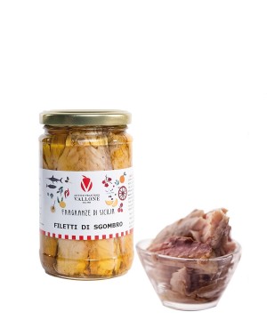 Filetti di Sgombro del Mediterraneo sott'olio 300g