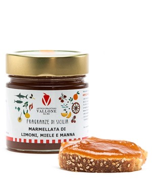 Marmellata di Limoni, Miele e Manna 230g