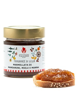 Marmellata di Mandarini, Miele e Manna 230g